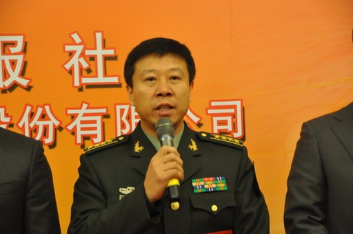 2013年1月23日,2012年度国内十大科技新闻入选单位代表神九航天员刘旺发言。