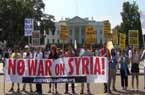 民众示威反对向叙开战
