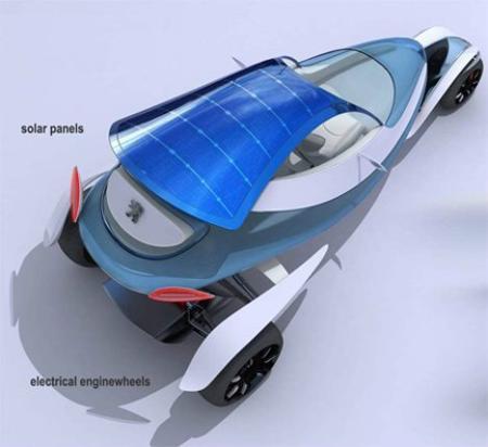 12款炫酷太阳能汽车:可回收轮胎摩擦生电 (2)