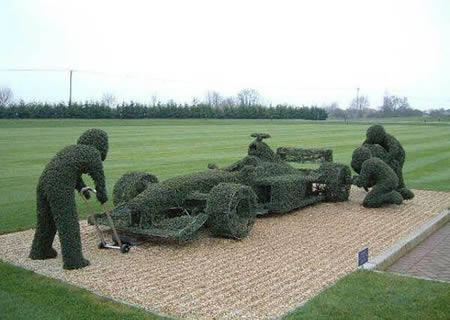 十大最经典草雕作品:睡美人与F1方程赛车